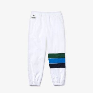 NWT Lacoste Color Block Track Sweatpants White XL